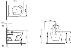 Ambassador Сиденье для унитаза Nord тонкое черное матовое – фотография-8